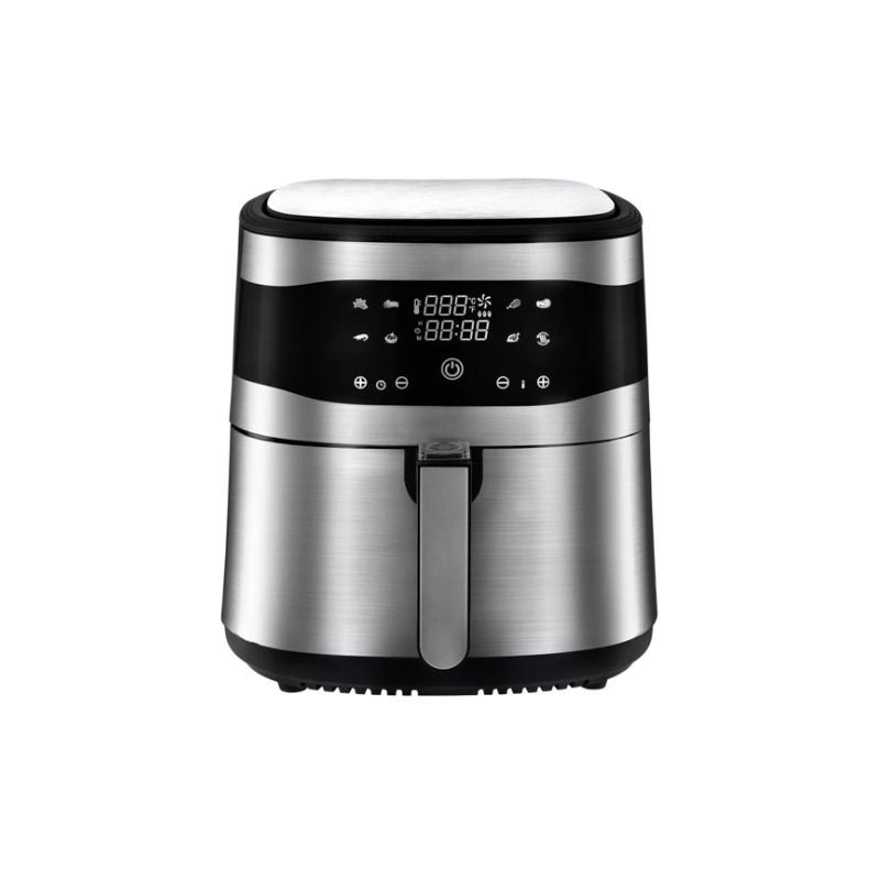 1800W 6L Electric Hot Air Fryer Roasting with Stainless Steel Panel