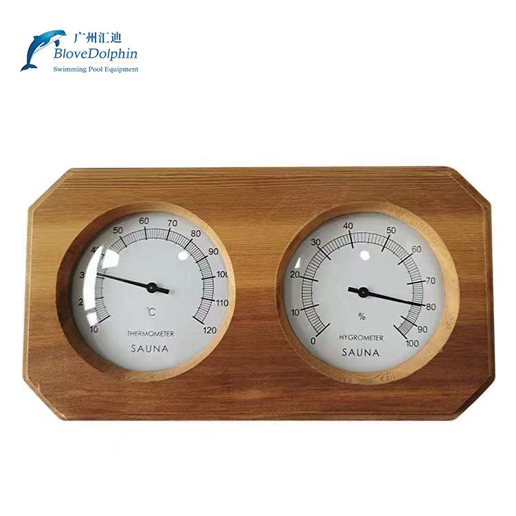 Sauna Fittings Wood Sauna Steam Digital Multi Thermometer Hygrometer for Sale