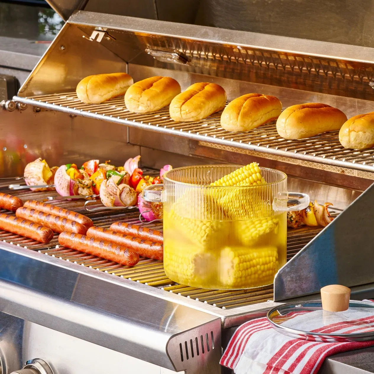 Wholesale Glass Cooking Pot Lid 2L Borosilicate Cookware Stovetop Simmer Pot