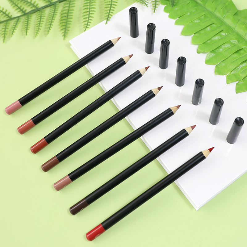 Custom Logo 20 Colors Lipliner Makeup Waterproof Matte Lip Liners Pencil