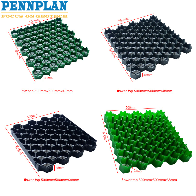 Grass Paver Parking Lot Driveway Ground Reinforcement Grids Plastic Grass Paver Driveway Ground Earthwork Greening Grid