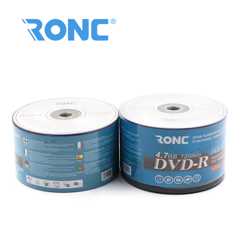 DVD-R диски 4.7GB Grade A+ (120 мин, 1-8x)