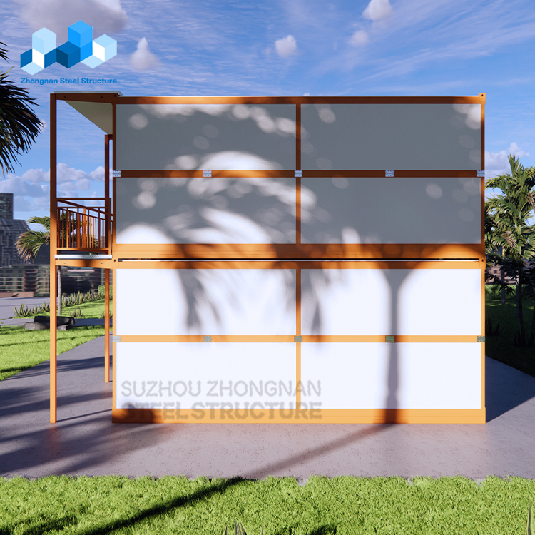 2 Storey Prefabricated Folding House Container Dormitory Container Hotel Building for Sale