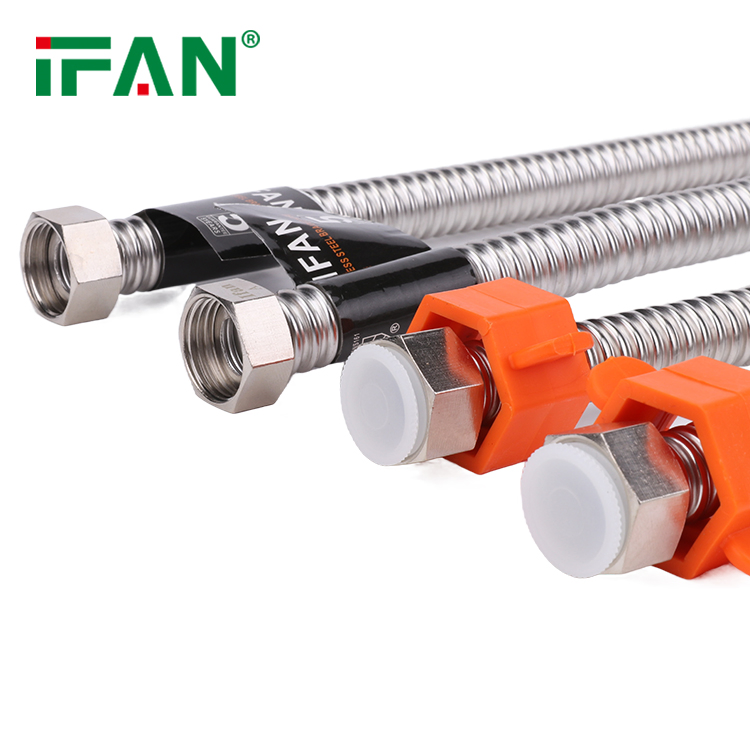 Ifan BS 7291 Factory Provided Flexible Hose 30-60mm Shower Hose Customized Stainless Steel Corrugated Pipe