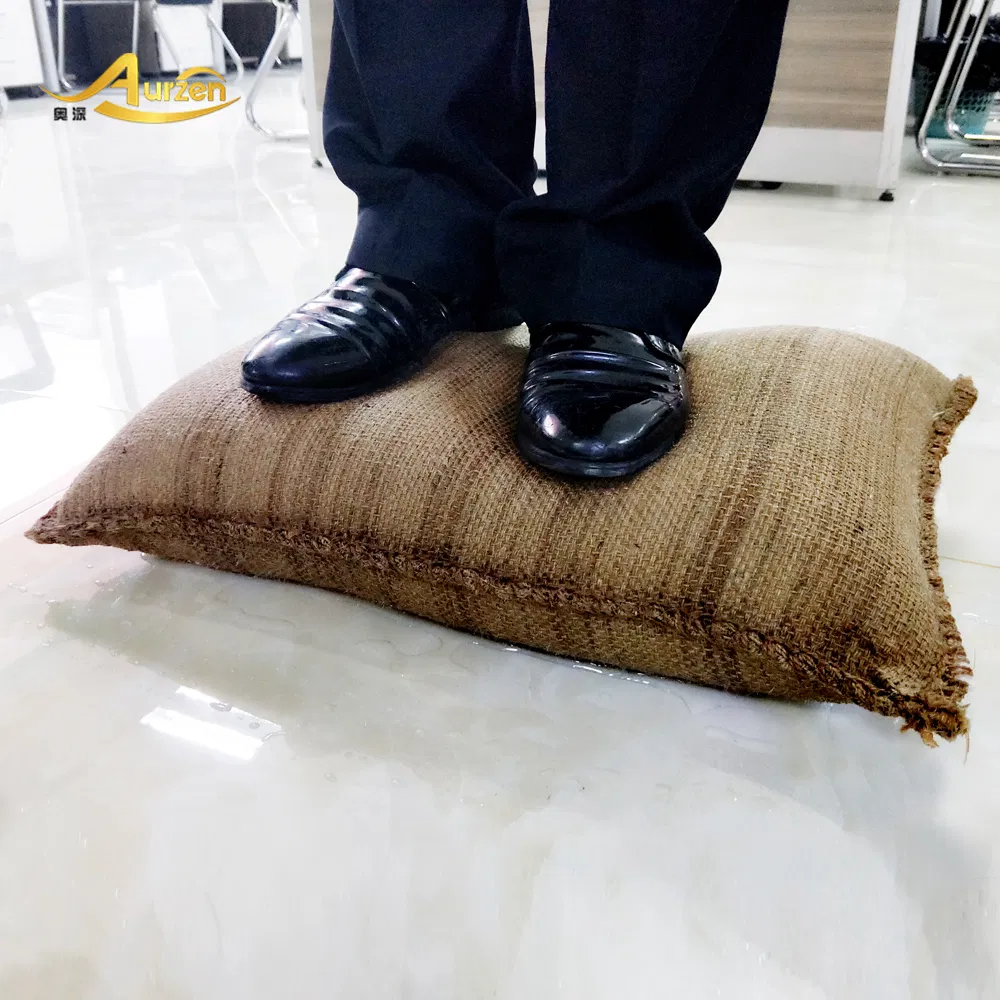 Flood Barrier Bags Jute Material Eco-Friendly Fast Expanding for Riverbank Temporary Dike