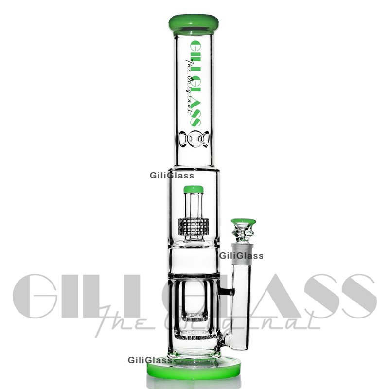 Giliglass 8 Inches 5mm Thick Glass Beaker Smoking Pipe