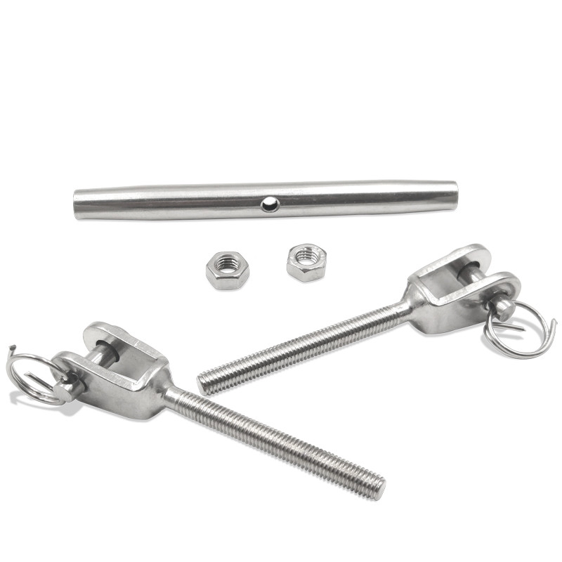 Rigging Hardware Wire Rope Screw Tensioner 304 Stainless Steel Closed Body Turnbuckle