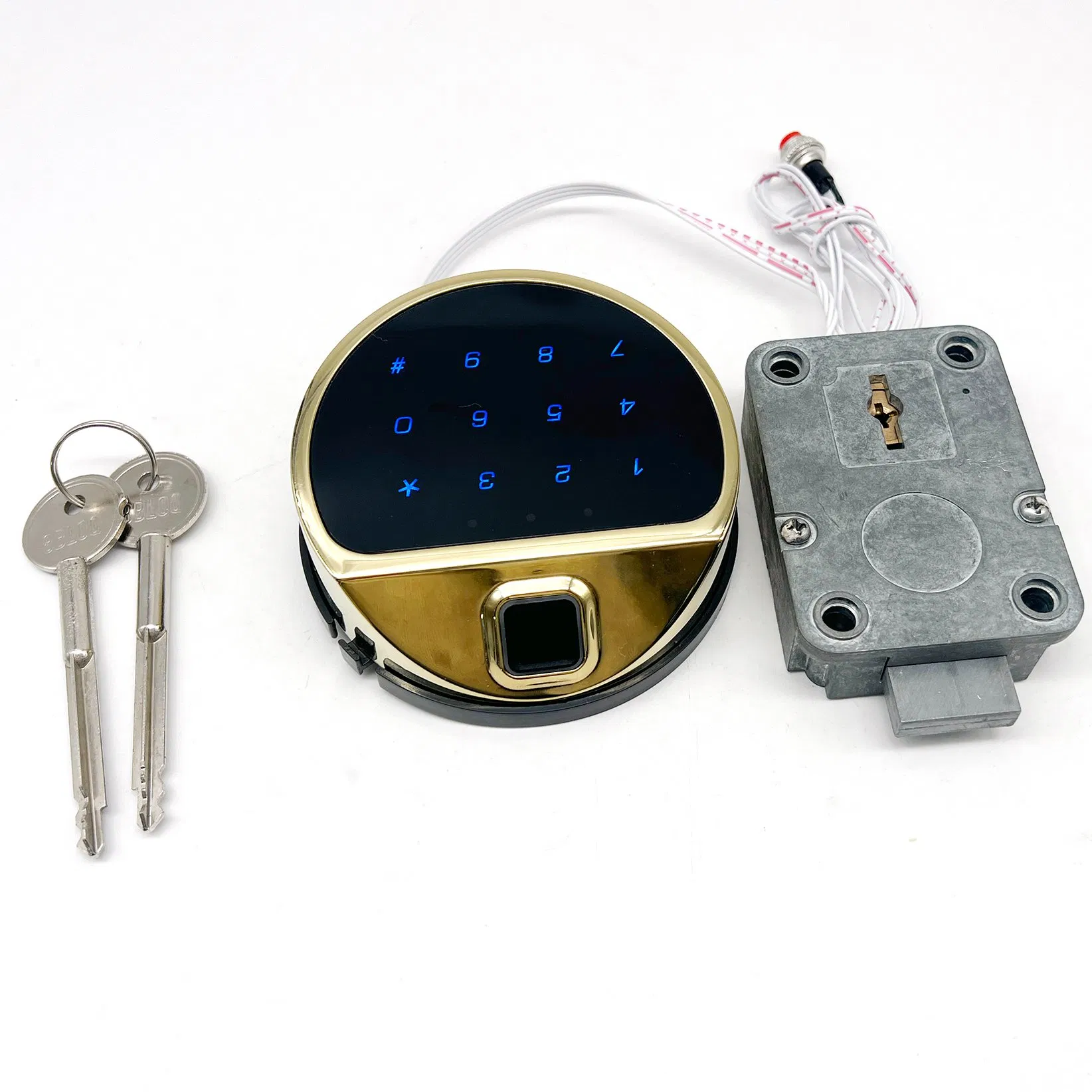 Squarebolt Biometric Keypad Fingerprint Gun Safe Lock with Backup Key