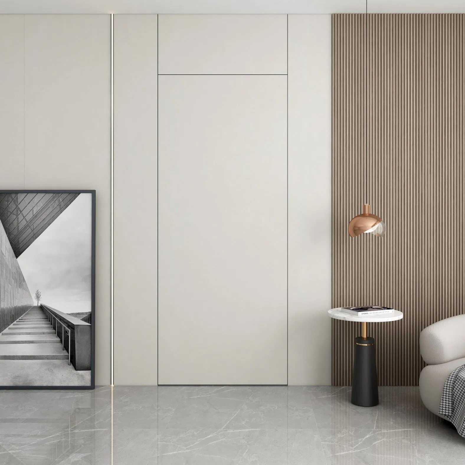 Existing Durable Goods Eco-Friendly WPC Flat Painting Door for Office and Hotel Interior Design with Factory Price