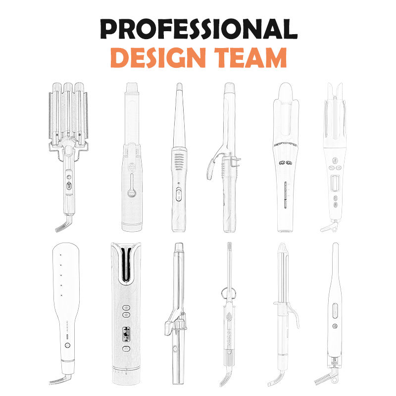 Interchangeable Ceramic Barrels Curling Iron Hair Curler