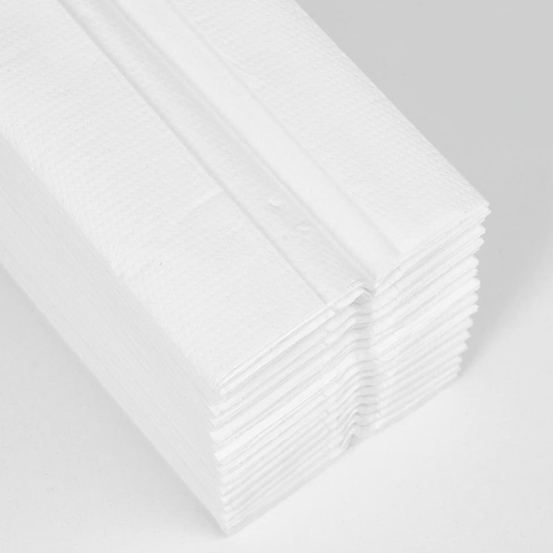 Custom Paper Towel with Logo 10X11in Folded Size 100/200sheets 1ply Recycled Paper C Fold Hand Towel Branded Towel Paper Towel