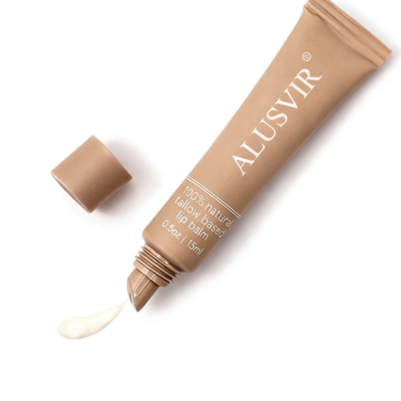 OEM Natural Base Formula Beef Tallow Lip Balm for Dry Lips