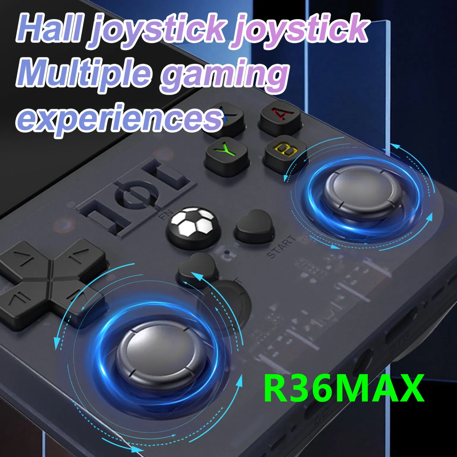 R36 Max 4 Inch IPS Screen Handheld Game Console Portable Retro Gameing Player