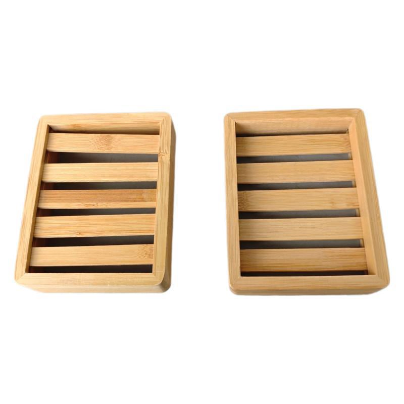 Contemporary Japan Bamboo Bathroom Soap Box Draining Home and Hotel Use Box