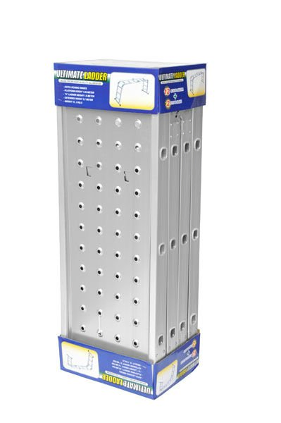 12 Steps Aluminum Folding Multi-Purpose Ladder with Big Hinges