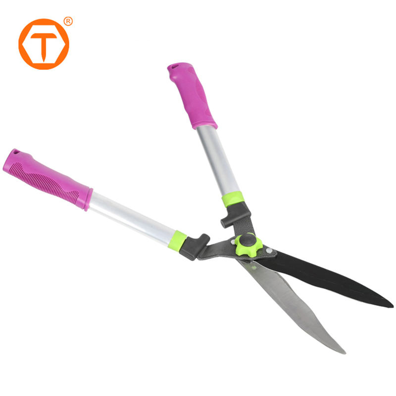 High Quality Manual Hand Pruner Scissor Carbon Steel Wavy Blades Garden Hedge Shear for Shaping Hedges Shrubs