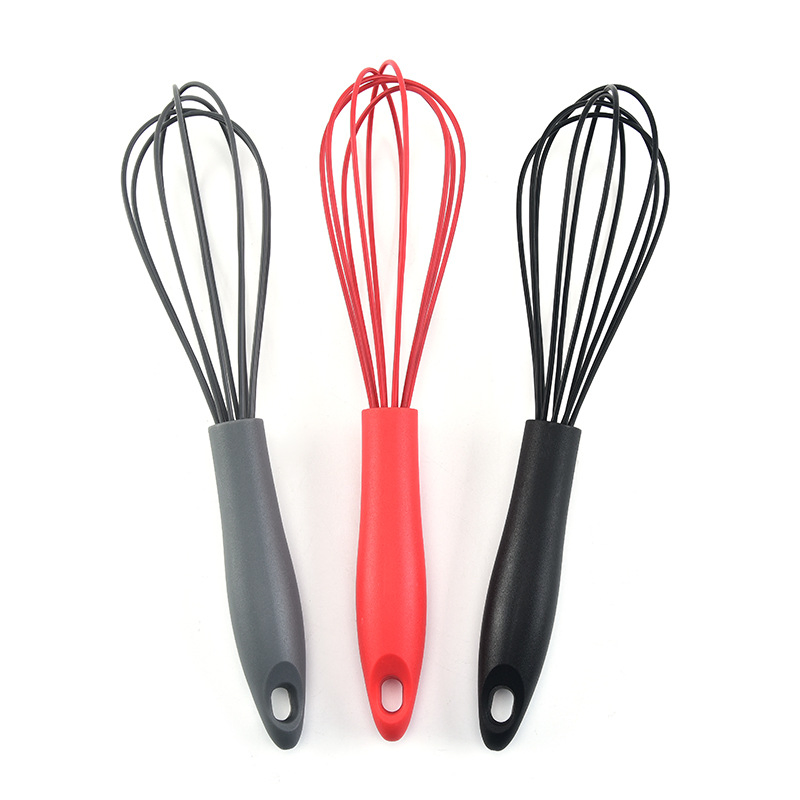 Wholesale Silicone Egg Beater with Handle Kitchen Egg Whisk Bake Tool Egg Agitator