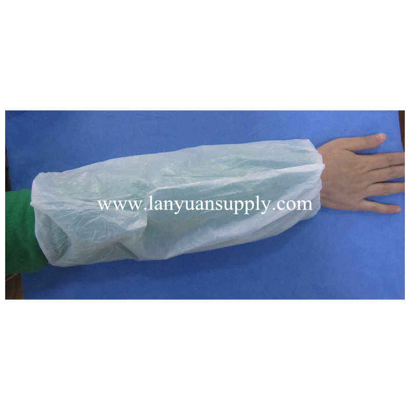 Waterproof Protective CPE/SMS/PP/Nonwoven/Plastic Disposable PE Sleeve Cover for Household /Clean-Room/Food /Industry/Service