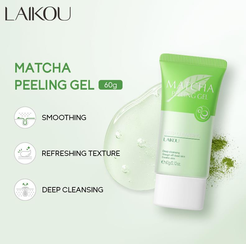 Matcha Keratin Gel Facial Cleansing Pore Daily Moisturizing Body Skin Whitening Exfoliating Face Peeling Gel