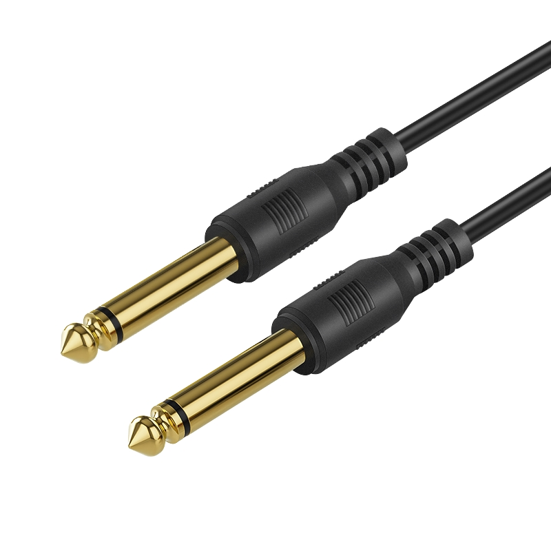 Gold Plated OFC Braid Noise Reducing Stereo 6.35mm Male-Female Guitar Keyboard Camera Microphone Audio Extension Cable 1.8m 3m