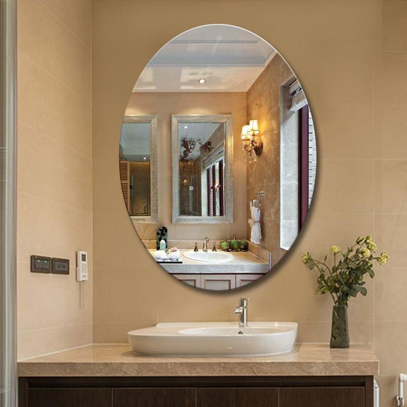 Oval Decorative Wall Frameless Mirror