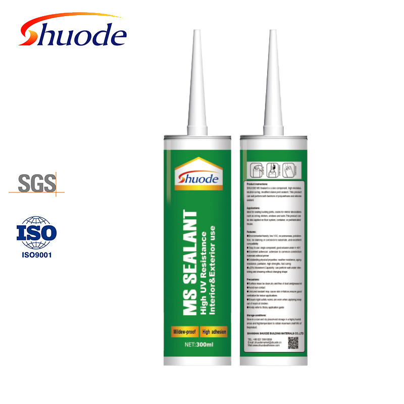 Multi Purpose Construction Polyethers Adhesive Ms Sealant in Grey or Black