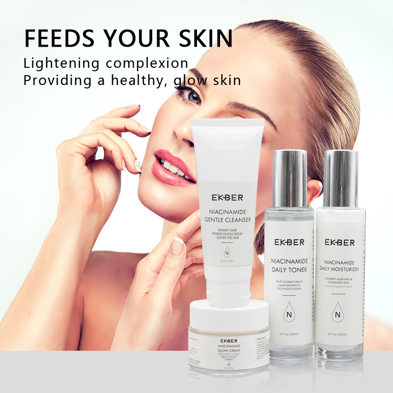 Customize Logo Nicotinamide Rejuvenating Skin Care Set Nicotinamide Brightening Whitening Hydrating Skin Care Set
