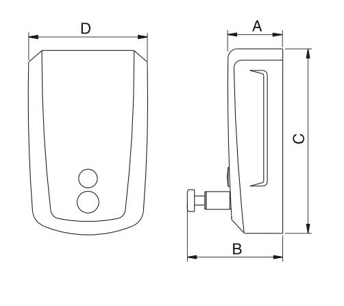 Настенный дозатор для жидкого мыла из нержавеющей стали