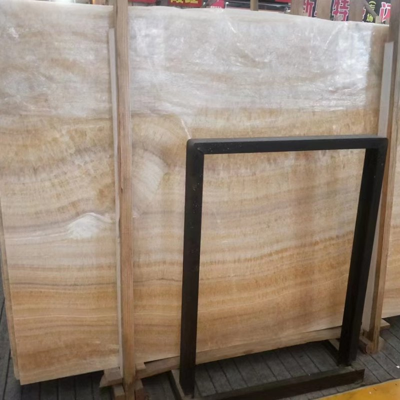Luxury Interior Decoration Chinese Yellow Honey Onyx Marble Wall Panel
