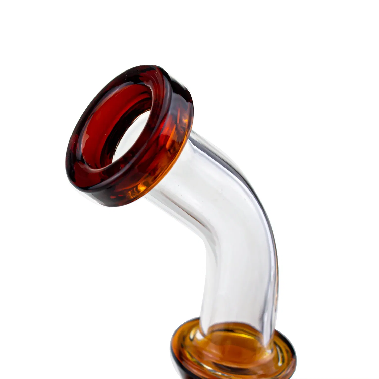 Amber Glass DAB Rig Smoking Water Pipe for Wholesale