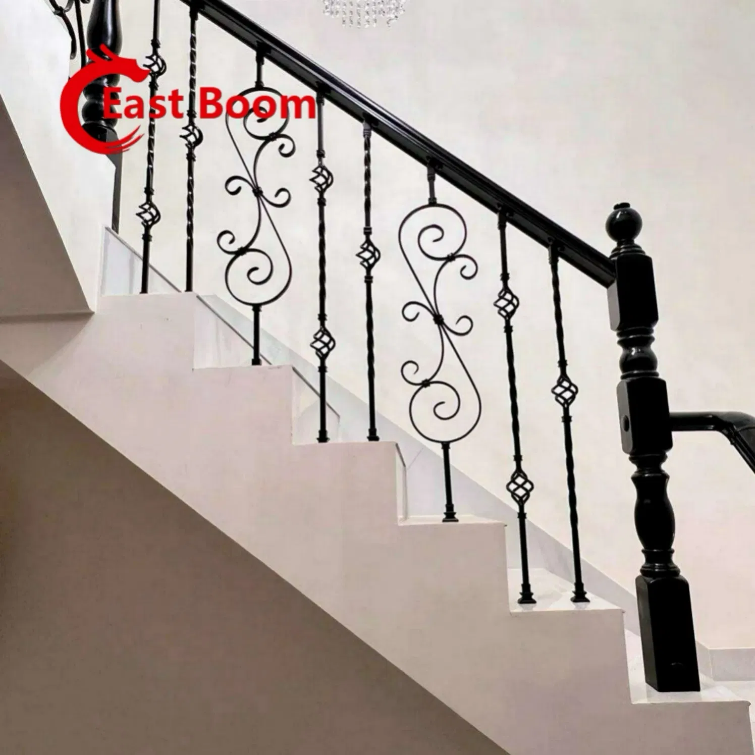 Anti Wear Wrought Iron Fence for Construction Material Storage Yard Boundary and Protection