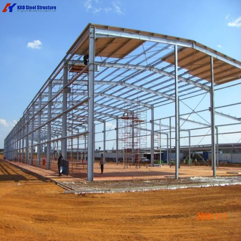 Prefabricated Structural Steel Construction Metal Shed