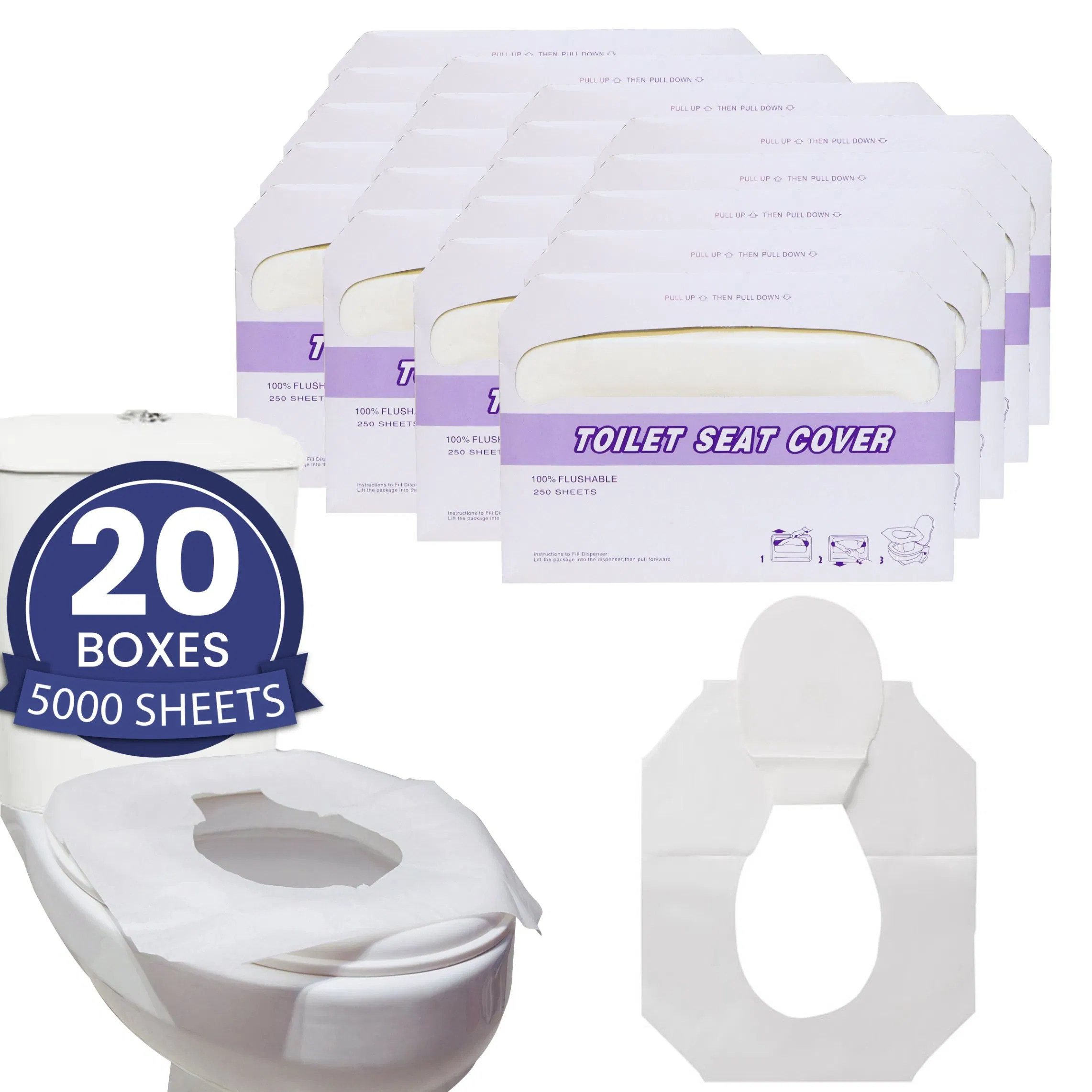 Full Automatic Individually Packing 1/64 Fold Bathroom Paper Toilet Seat Cover