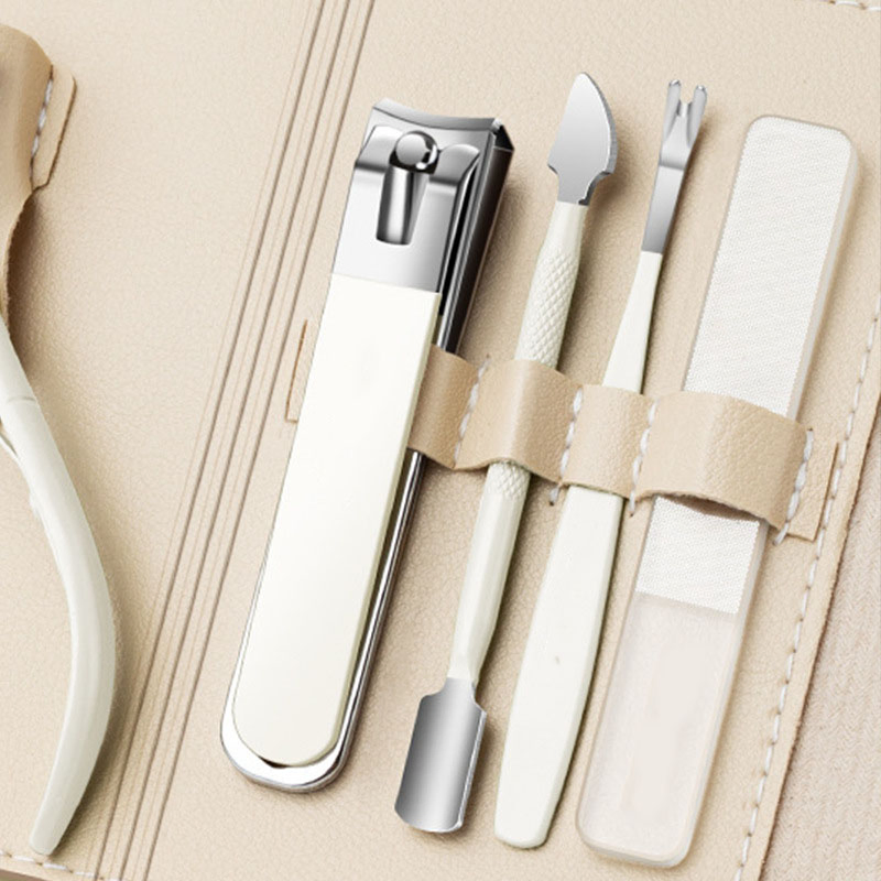 Glitter Handled Nail Art Brush Set Varied Tips Manicure Pedicure Set