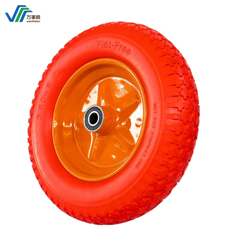 Made in China Hand Trolley PU Foam/Foaming Tyre Wheelbarrow /Wheel Barrow Solid Rubber Wheel