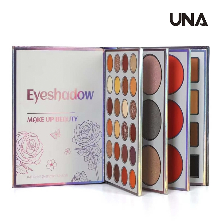 Professional Makeup Vegan Cruelty-Free Palette 45 Colors Notebook Highlighter Blush Cream Lipstick Eye Shadow Powder Powder