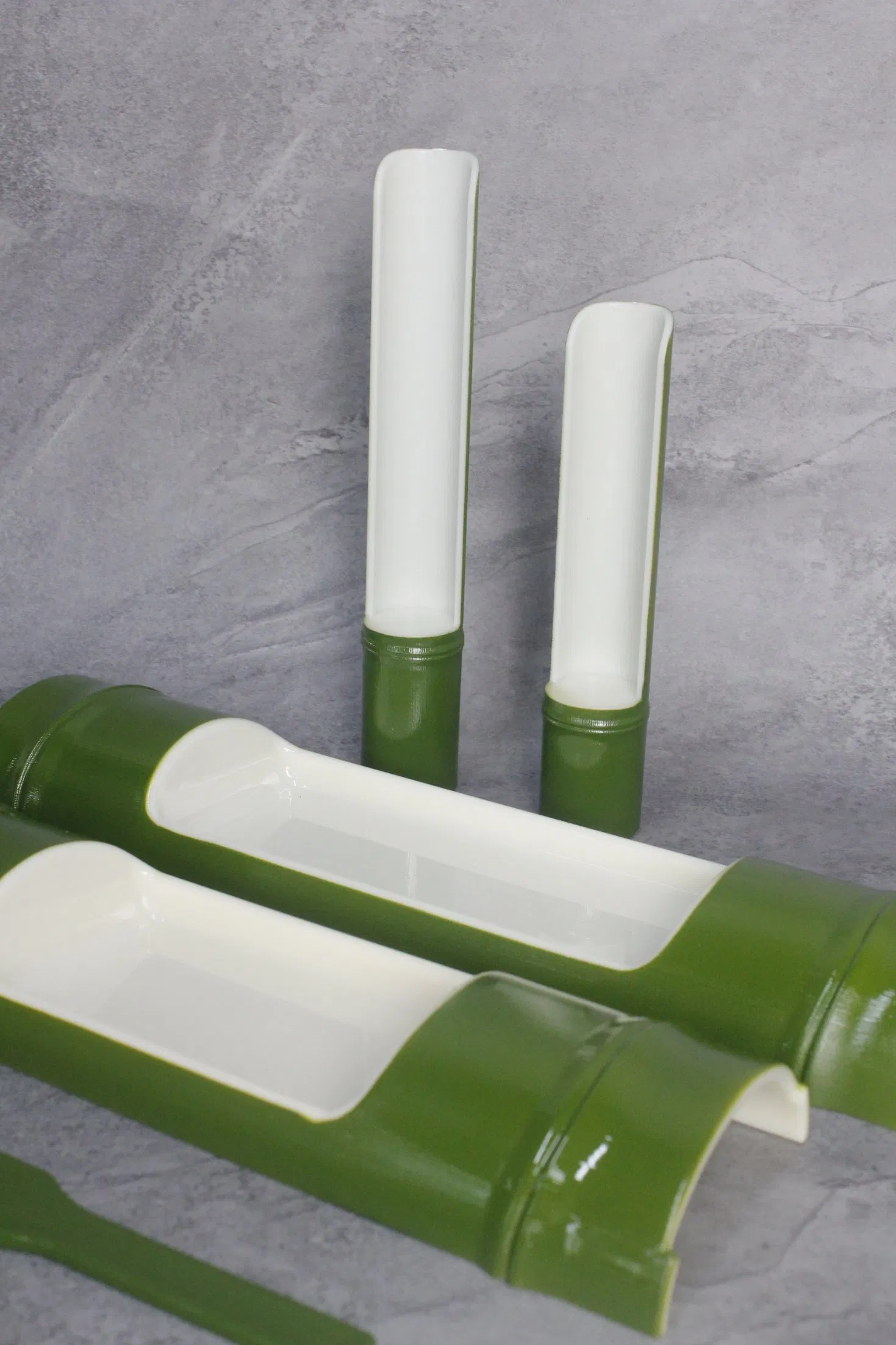 Bamboo Design Plastic Food Container for Shrimp Hotpot