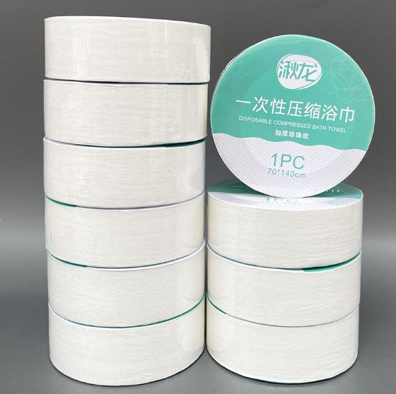Personalized Round Package Cotton One Time Use Cheap Magic Compressed Disposable Face Towel Tablet