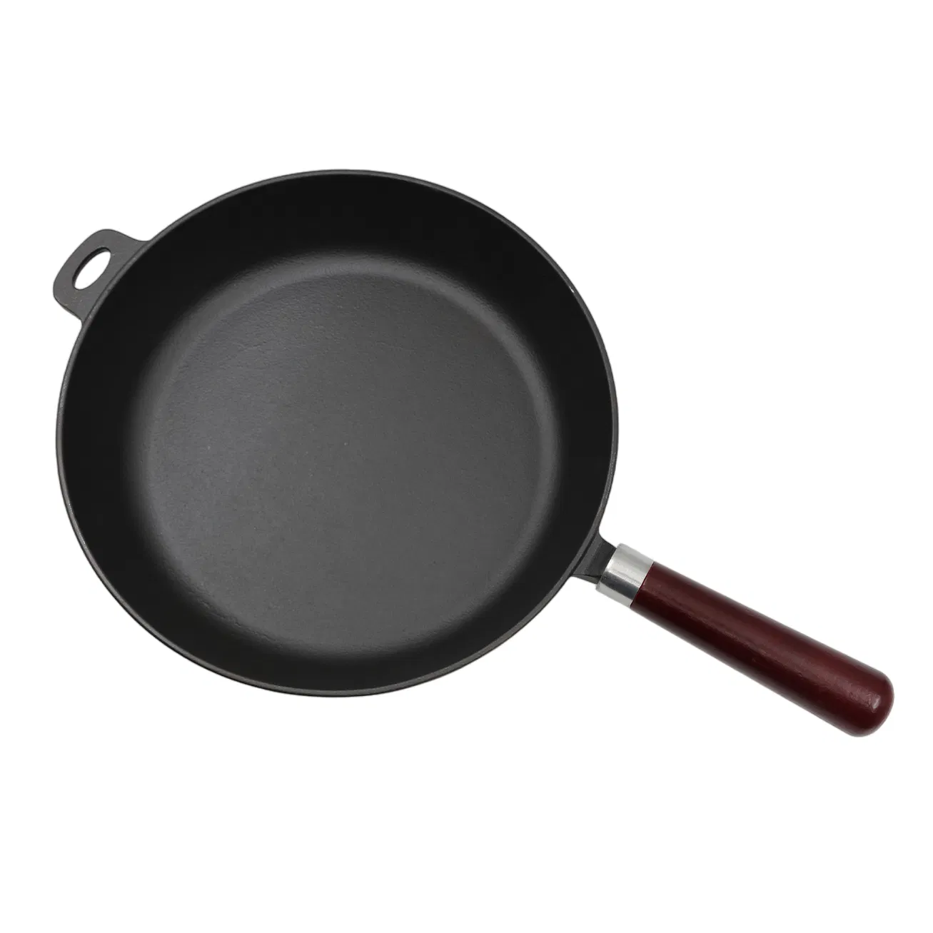 Чугунная сковорода-гриль с деревянной ручкой