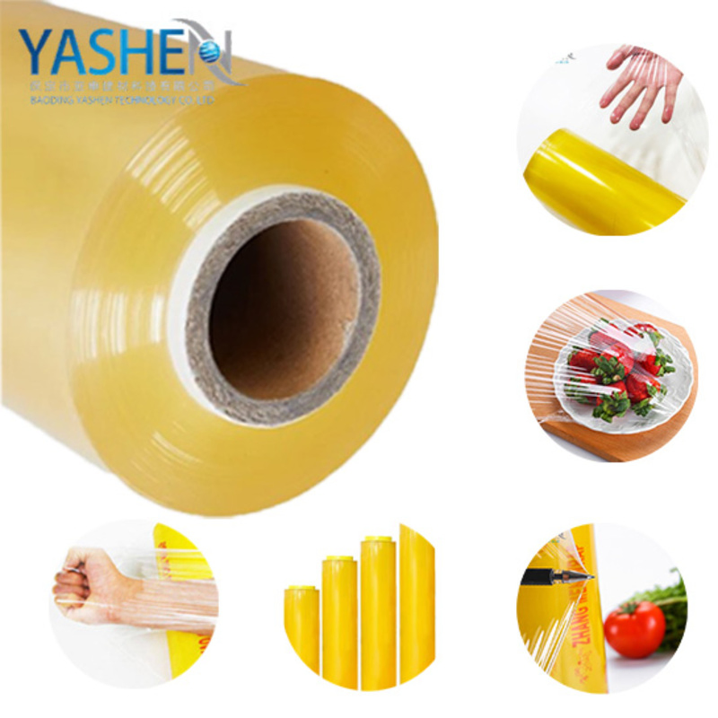 Supermarket Use 11 Micron Casting Food Grade PVC Cling Film for Packaging