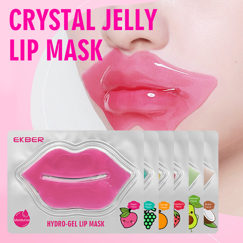 Factory Sell Beauty Sheet Lipmask Patches Wrinkle Moisturizer Plumper Lips Care Gel Vegan Fruit Lip Care Mask