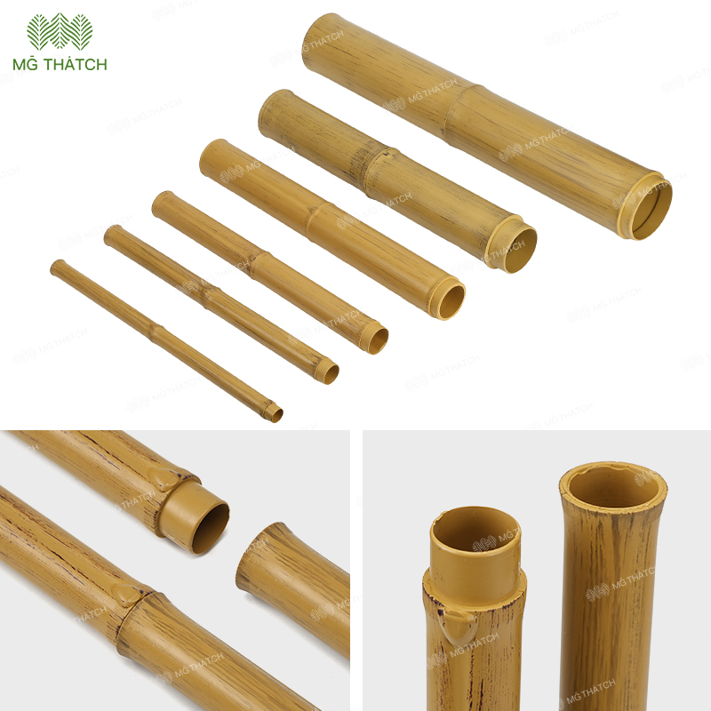 10mm Diameter Artificial Synthetic Bamboo Poles Fireproof Plastic Material