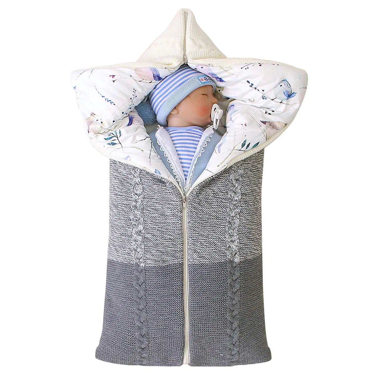 New Design Newborn Baby Swaddle Blanket Multifunction Stroller Wrap Sleeping Bunting Bag