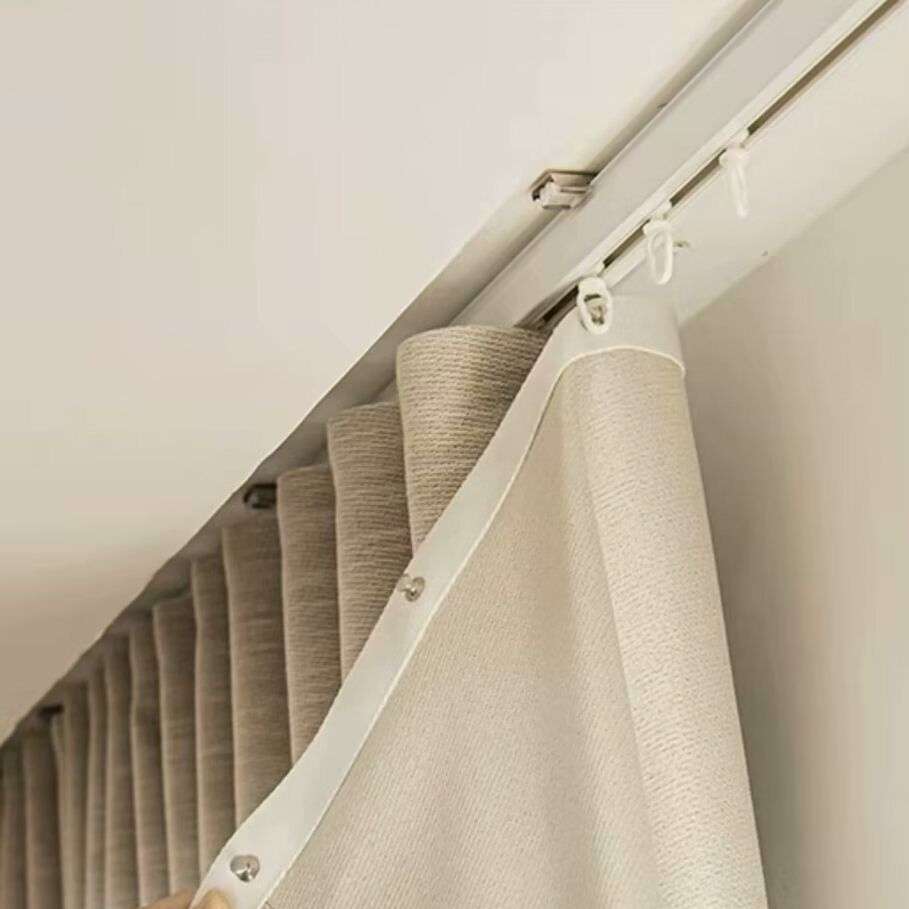 Vikson Fold Rails Wave Curtain Tracks Ripple Fold Curtain Track Ripple Fold Sheer Curtains