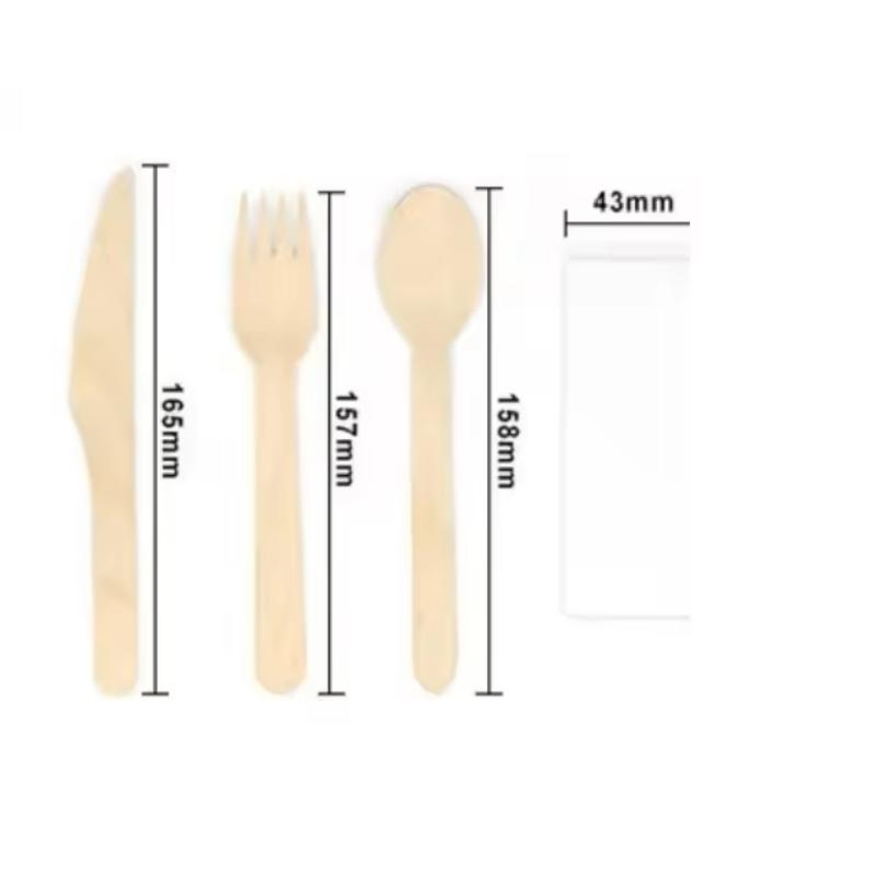 Wooden Bamboo Disposable Royal Bioderadable Stainless Steel Mood Egg Kitchen Kids Dining Cutlery