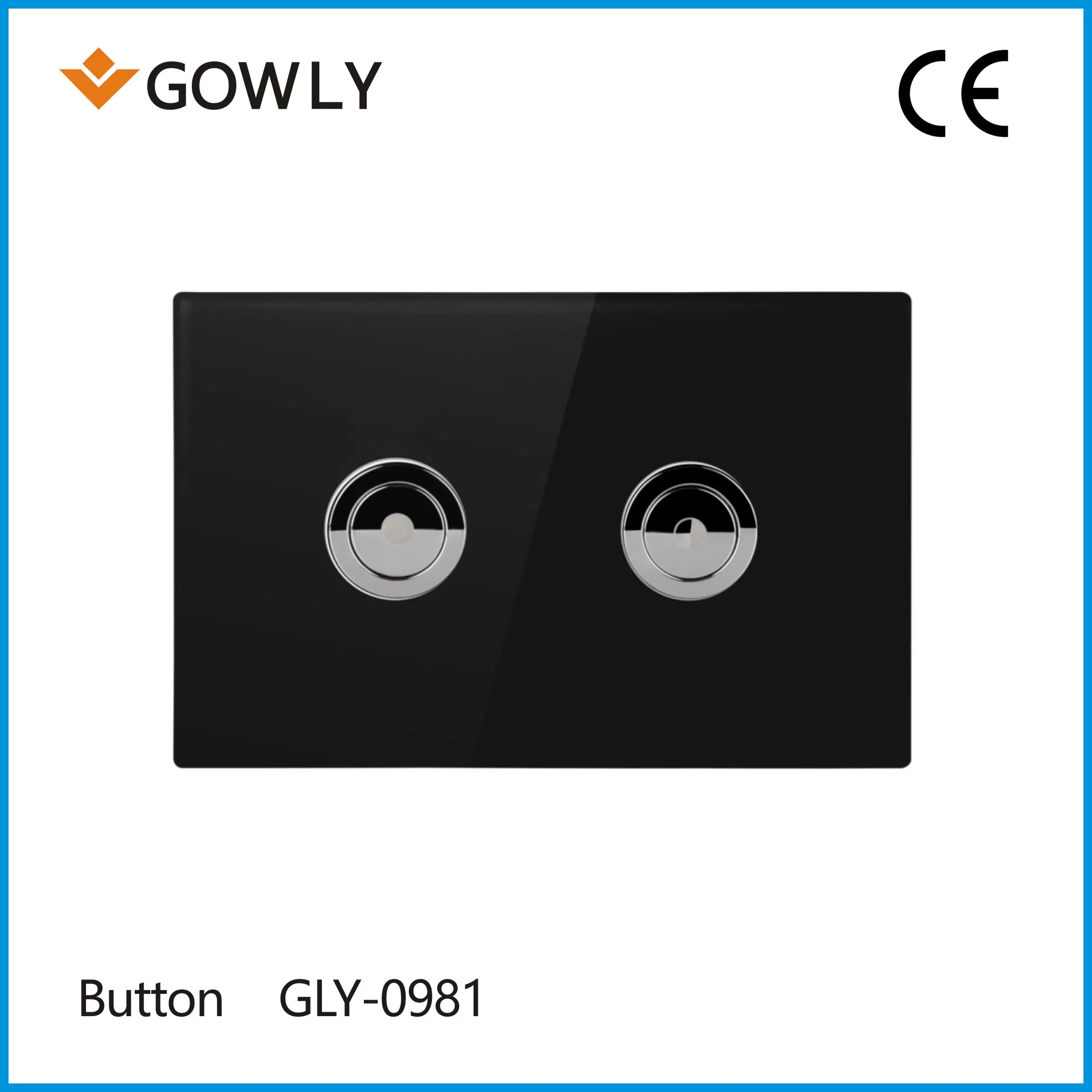 Easy-to-Install White Glass Pneumatic Concealed Water Tank with Embedded Panel Keys