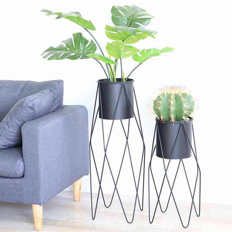 Indoor Plant Stand Flower Stand Indoor Iron Flower Pot Decoration Bracket Living Room Storage Creative Shelf