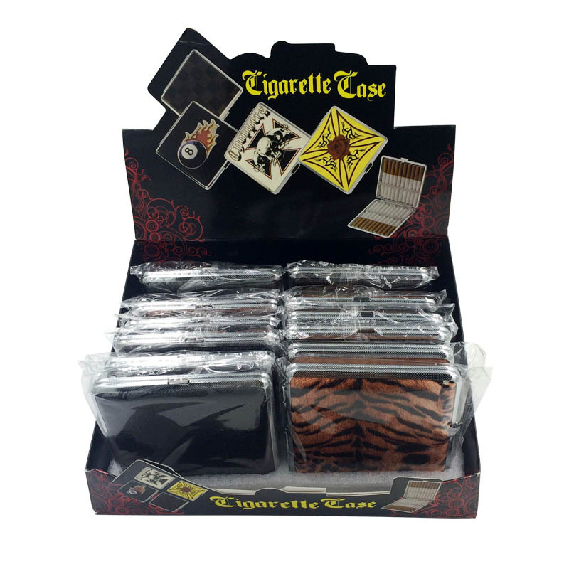 Wholesale 20 Pieces Cigarette Case Leather Cigarette Case Box