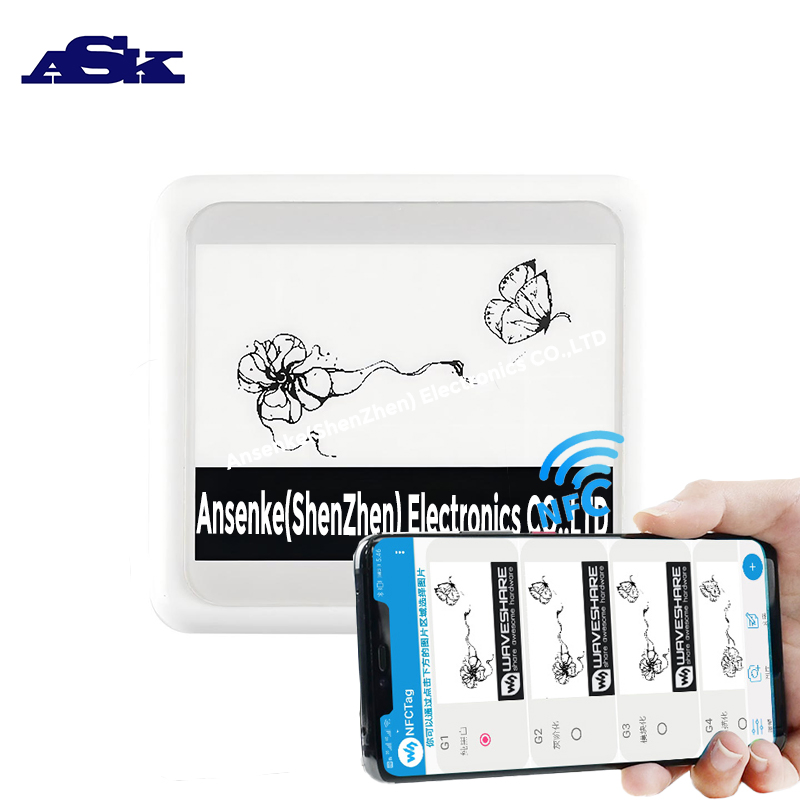 4.2-Inch High-Resolution NFC & WiFi E-Ink ESL Tag - Wireless Electronic Shelf Label Solution for Supermarkets