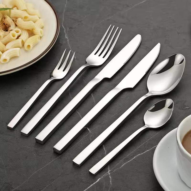 Wholesale 6PCS Kitchen Tool Silver Flatware Kitchen Utensils Stainless Steel Kitchenware Set